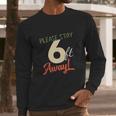 Please Stay 6 Feet Away Social Distancing Long Sleeve T-Shirt Gifts for Him