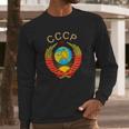 Rare State Emblem Ussr Soviet Union Vintage Design Long Sleeve T-Shirt Gifts for Him