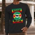 Reggae Music Jamaica Long Sleeve T-Shirt Gifts for Him