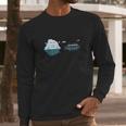 Retro Funny Titanic Cruise Ship Iceberg Long Sleeve T-Shirt Gifts for Him