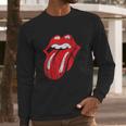 Rolling Stones Official Distressed Tongue Long Sleeve T-Shirt Gifts for Him