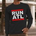 Run Atl Atlanta Georgia Sports Fans Long Sleeve T-Shirt Gifts for Him