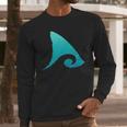 Shark Fin Ocean Wave Long Sleeve T-Shirt Gifts for Him