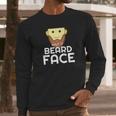 Shut It Beard Face Funny Facial Hair Long Sleeve T-Shirt Gifts for Him