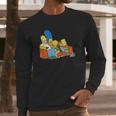 The Simpsons Homer Marge Maggie Bart Lisa Simpson Couch Long Sleeve T-Shirt Gifts for Him