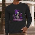 Sugar Skull Fight Like A Girl Fibromyalgia Awareness Shirt Long Sleeve T-Shirt Gifts for Him