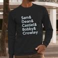 Supernatural Cast Long Sleeve T-Shirt Gifts for Him