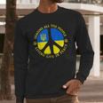 Support Ukraine Imagine All People Living Life In Peace Long Sleeve T-Shirt Gifts for Him