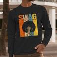 Swag Vintage Melanin Queen Long Sleeve T-Shirt Gifts for Him