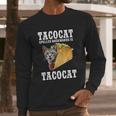 Tacocat Spelled Backwards Is Tacocat Funny Cat Gift Long Sleeve T-Shirt Gifts for Him