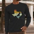 Texas French Bulldog Dog Vintage Texan Frenchie Long Sleeve T-Shirt Gifts for Him