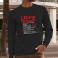 Top Ten Signs To Spot True Libra Red Color Long Sleeve T-Shirt Gifts for Him