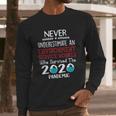 Never Underestimate Who Survived The Pandemic Environment Service Worker Long Sleeve T-Shirt Gifts for Him