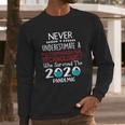 Never Underestimate Who Survived The Pandemic Polysomnographic Technologist Long Sleeve T-Shirt Gifts for Him