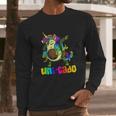 Uni Cado Dabbing Unicorn Avocado Long Sleeve T-Shirt Gifts for Him