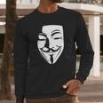 V Per Vendetta Face Film Horror Cinema Tv T-Shirt Long Sleeve T-Shirt Gifts for Him