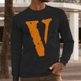 V As Vlone Orange T-Shirt Long Sleeve T-Shirt Gifts for Him