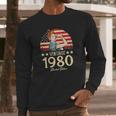 Vintage 1980 Limited Edition 1980 42Nd Birthday 42 Years Old Long Sleeve T-Shirt Gifts for Him