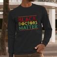 Vintage African Black Medical Doctors Med School Medicine Long Sleeve T-Shirt Gifts for Him