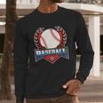 Vintage Baseball Fan Logo Long Sleeve T-Shirt Gifts for Him