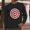 Vintage Bullseye Target Bulls Eye Funny Joke Long Sleeve T-Shirt Gifts for Him