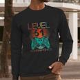 Vintage Level 51 Social Distancing Long Sleeve T-Shirt Gifts for Him