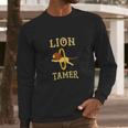 Vintage Lion Tamer Event Circus Staff Themed Birthday Party Long Sleeve T-Shirt Gifts for Him