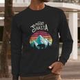 Vintage Mount Shasta Mountains Bear Long Sleeve T-Shirt Gifts for Him