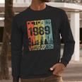 Vintage October 1989 Funny 32Nd Birthday 32 Years Old Gift Long Sleeve T-Shirt Gifts for Him