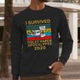 Vintage Version I Survived Toilet Paper Apocalypse 2020 Funny Long Sleeve T-Shirt Gifts for Him