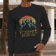 Vintage Yosemite National Park California Gift Long Sleeve T-Shirt Gifts for Him