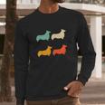 Welsh Corgi Gift Dog Lover Retro Welsh Corgi Vintage Dog Long Sleeve T-Shirt Gifts for Him