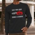 Wheel Spin Addict Mens Save Your Lungs Smoke A Camaro Long Sleeve T-Shirt Gifts for Him