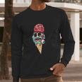 Zombie Ice Cream With The Brain And Eye Popping Out Long Sleeve T-Shirt Gifts for Him