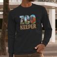 Zookeeper Costume African Savanna Zoo Keeper Animals Lover Long Sleeve T-Shirt Gifts for Him