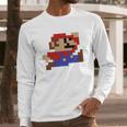 8-Bit Mario Nintendo Jumping Long Sleeve T-Shirt Gifts for Him