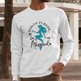 Aqua Blue Watercolor Beach Please Im A Mermaid Long Sleeve T-Shirt Gifts for Him