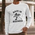 Back In Business Funny Plague Doctor Graphic Long Sleeve T-Shirt Gifts for Him