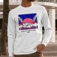 Back To The Future 1985 Neon Delorean Sunset Graphic Long Sleeve T-Shirt Gifts for Him