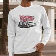 Back To The Future Delorean Graphic Long Sleeve T-Shirt Gifts for Him