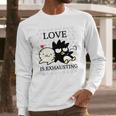 Badtz Maru Love Is Exhausting Valentine Long Sleeve T-Shirt Gifts for Him