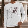 Bare Dexter The Pitbull Dog Triblend Long Sleeve T-Shirt Gifts for Him