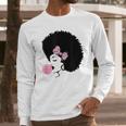 Black Girl With Bubble Gum Long Sleeve T-Shirt Gifts for Him