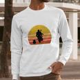 Bounty Hunter And Baby Mandalorian Long Sleeve T-Shirt Gifts for Him