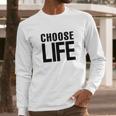 Choose Life Retro 80S Halloween Costume Graphic Long Sleeve T-Shirt Gifts for Him