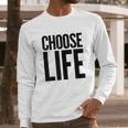 Choose Life Vintage Retro 80S Funny Long Sleeve T-Shirt Gifts for Him