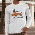 Halloweenie Halloween Dachshund Long Sleeve T-Shirt Gifts for Him