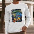 Hot Rod Route 66 Sign American Muscle Classic History Long Sleeve T-Shirt Gifts for Him