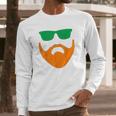 Irish Beard Ireland St Pattys Ginger Redhead Celtic Gaelic Long Sleeve T-Shirt Gifts for Him