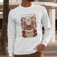 Japanese Artwork Samurai Riding Wild Toad Nippon Kanji Long Sleeve T-Shirt Gifts for Him